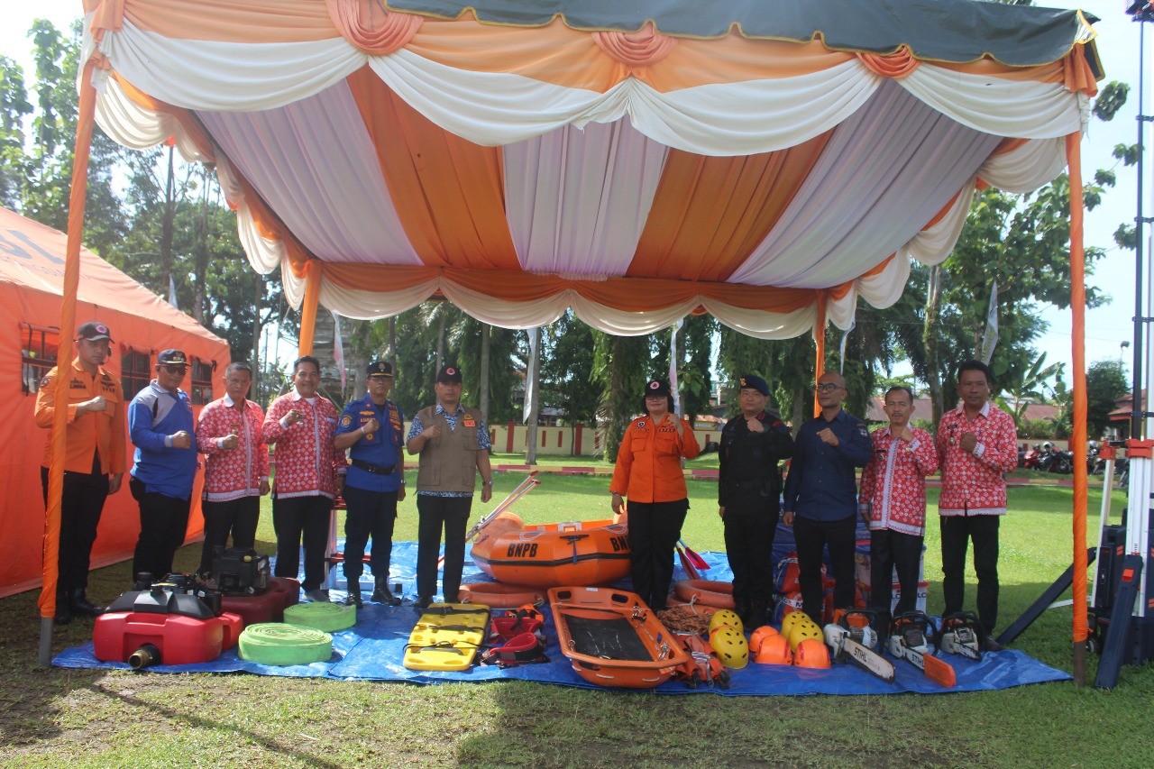 kegiatan Gladi Kesiapsiagaan Bencana Tahun 2025 di Lapangan Brimob Subden 2 B Jl. Ahmad Yani
