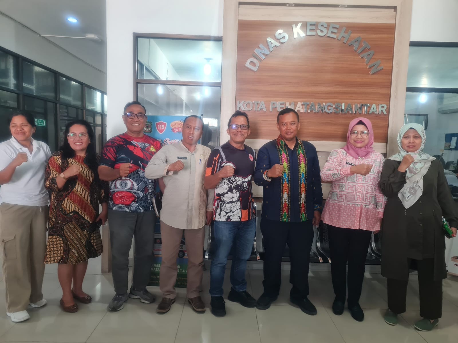 Audiensi dengan Pegawai Dinas Kesehatan terkait operasi darurat kebakaran