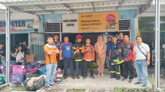 kebocoran tabung gas yang memicu api kilat (Flash Fire) di  Jl. Sisingamangaraja  no. 16