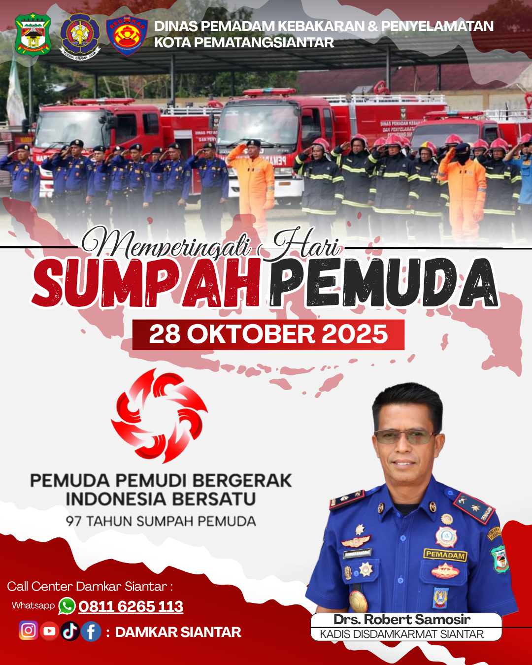 Peringatan Hari Sumpah Pemuda Tahun 2025  “Pemuda Pemudi Bergerak Indonesia Bersatu”.